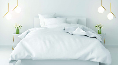 Collection MAJESTIC ESSENTIEL Percale Coton BIO Blanc
