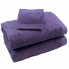 Serviette de bain 685g/m2 Haute densité Prune Grisé
