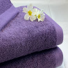 Serviette de bain 685g/m2 Haute densité Prune Grisé