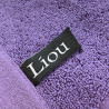 Serviette de bain 685g/m2 Haute densité Prune Grisé