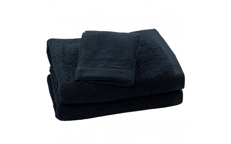Serviette de bain 685g/m2  Haute Densité Noir