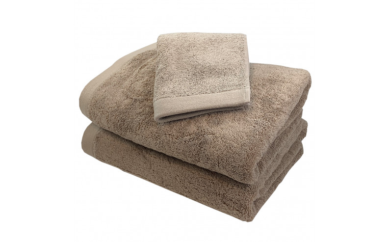 Serviette de bain Haute Densité 685g/m2 Marron glacé