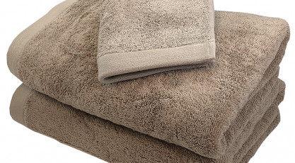 Serviette de bain Haute Densité 685g/m2 Marron glacé