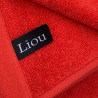 Drap de douche  685 g/m2 Haute Densité  Rouge Corail