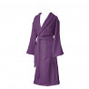 Peignoir de bain violet prune pour homme et femme
