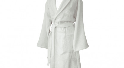 Peignoir de bain blanc pour homme et femme