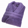 Peignoir de bain violet prune pour homme et femme