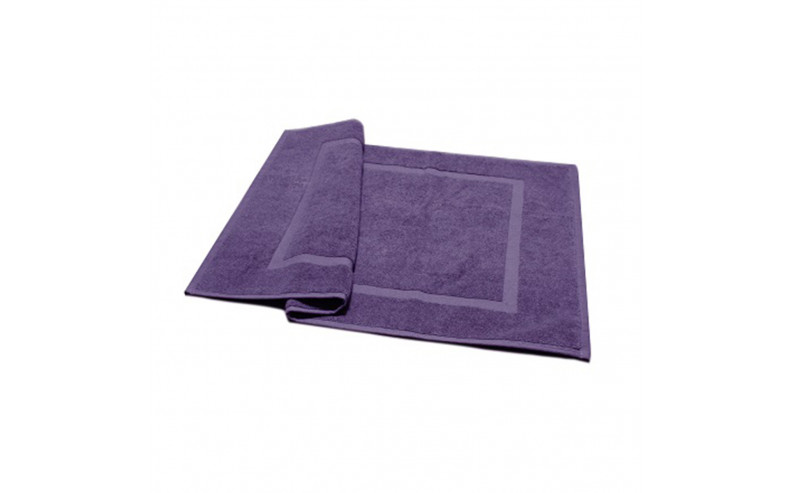 Tapis de bain prune grisé