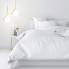 Housse de couette MAJESTIC ESSENTIEL Percale Coton BIO Blanc