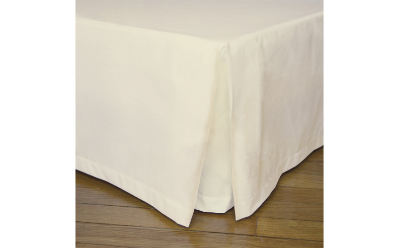 Cache sommier ivoire beige crème