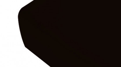 Drap housse noir en percale de coton