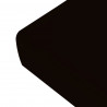 Drap housse noir en percale de coton