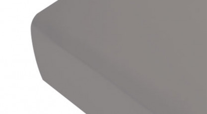 drap housse gris percale de coton