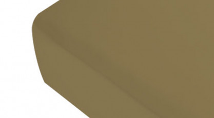 Drap housse satin coton marron extra doux