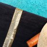 Drap de plage Collection Riviera Noir