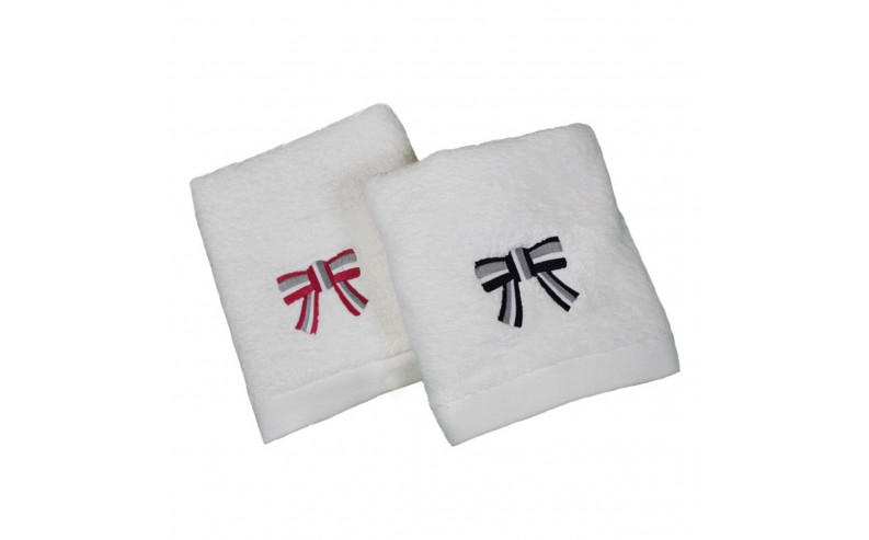 Serviette de bain Haute Densité 685g/m2 brodée Noeud