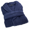 Peignoir de bain coton peigné 500g/m2 Bleu Marine