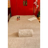 Drap de bain XXL coton peigné 685g/m2 Beige Dune