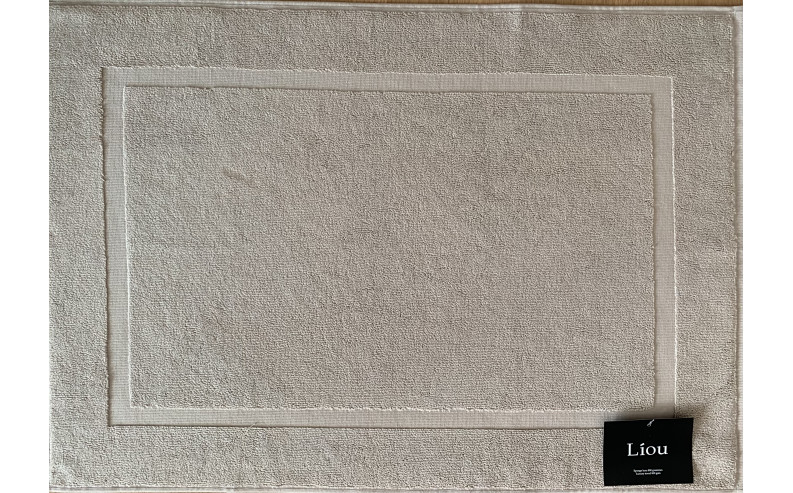 Tapis de bain coton peigné 800 g/m2 Beige Dune