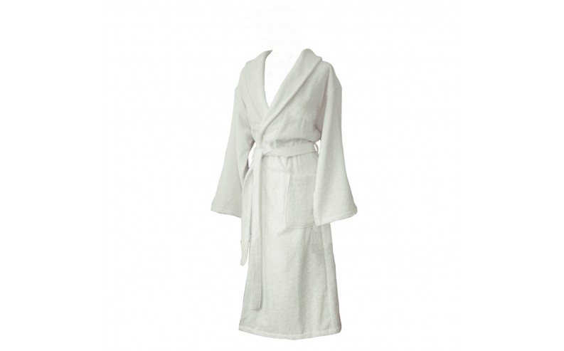 Peignoir de bain coton peigné 500g/m2 Ivoire