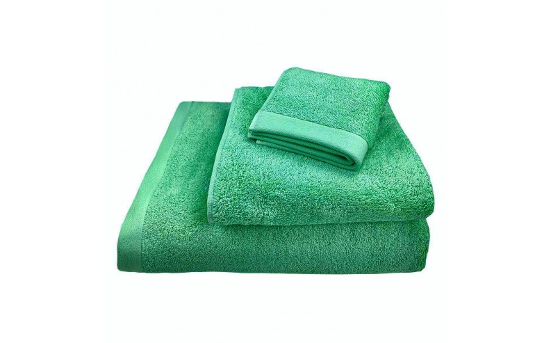 Serviette de bain coton peigné 685g/m2 Vert Impérial