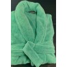 Peignoir de bain coton peigné 500g/m2 Vert impérial