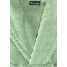 Peignoir de bain coton peigné 500g/m2 Vert Amande