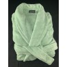 Peignoir de bain coton peigné 500g/m2 Vert Amande