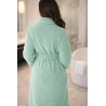 Peignoir de bain coton peigné 500g/m2 Vert Amande