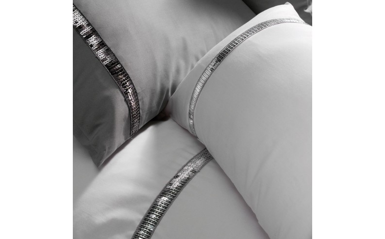 Taie de coussin LIZ T. Collection argent