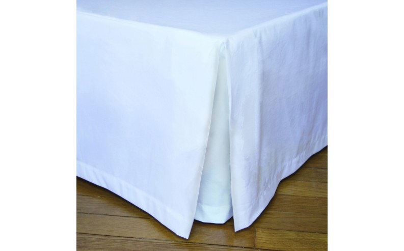 Cache sommier de couleur blanc