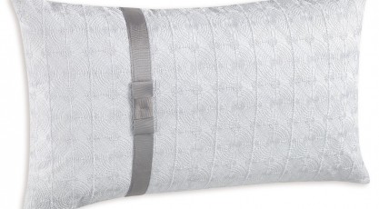 Taie de coussin NATALIE W. brodée Blanc